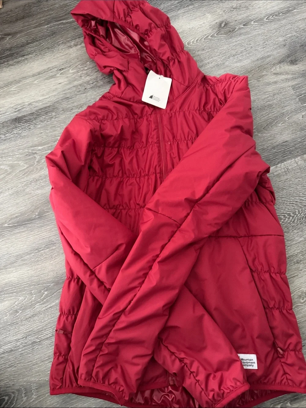 Men’s - Mountain Equipment Company (MEC) Marron Hooded Jacket -  small - Picture 2 of 5